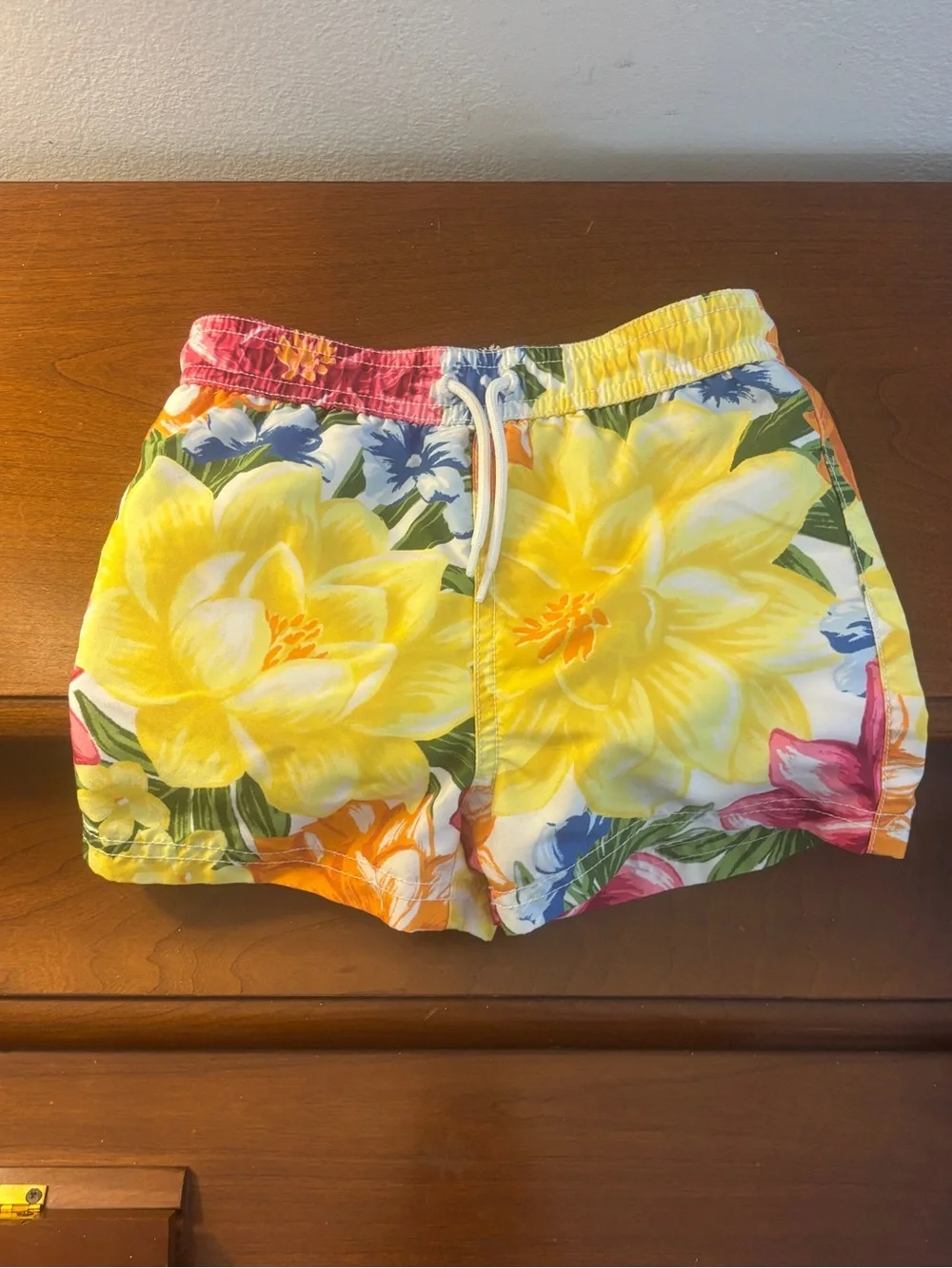 Janie and Jack Baby Boys Dahlia Floral Swim Trunks 18-24M